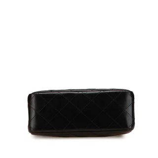 シャネル マトラッセ ココマーク ミニハンドバッグ ブラック ラムスキン レディース CHANEL 【中古】