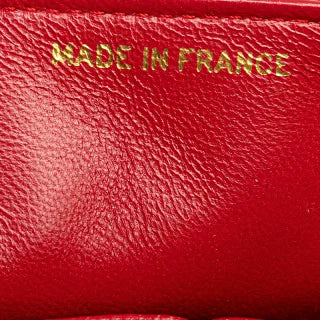 シャネル マトラッセ23 ココマーク フルフラップ チェーン ショルダーバッグ レッド ラムスキン レディース CHANEL 【中古】