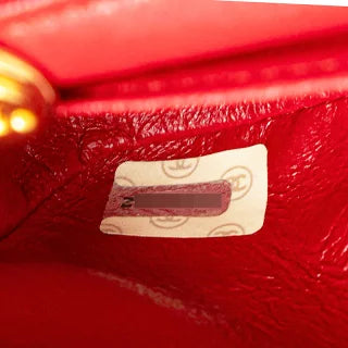 シャネル マトラッセ23 ココマーク フルフラップ チェーン ショルダーバッグ レッド ラムスキン レディース CHANEL 【中古】