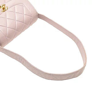 シャネル マトラッセ ダイアナ ワンショルダーバッグ ハンドバッグ パープル ラベンダー ラムスキン レディース CHANEL 【中古】