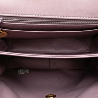 シャネル マトラッセ ダイアナ ワンショルダーバッグ ハンドバッグ パープル ラベンダー ラムスキン レディース CHANEL 【中古】