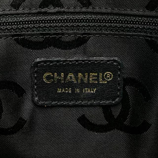 シャネル ココマーク ワイルドステッチ ハンドバッグ ブラック レザー レディース CHANEL 【中古】