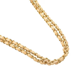 シャネル マトラッセ25 ダブルフラップ ココマーク チェーン ショルダーバッグ ベージュ キャビアスキン レディース CHANEL 【中古】