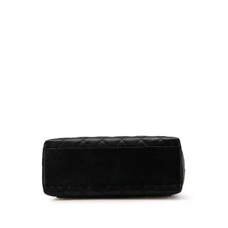 シャネル マトラッセ ココマーク ハンドバッグ ブラック キャビアスキン レディース CHANEL 【中古】