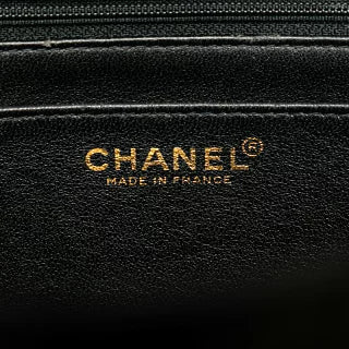 シャネル マトラッセ ココマーク ハンドバッグ ブラック キャビアスキン レディース CHANEL 【中古】