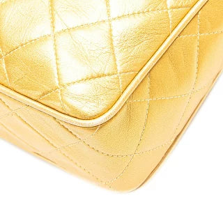 シャネル マトラッセ ココマーク ココボール チェーンショルダーバッグ ゴールド ラムスキン レディース CHANEL 【中古】