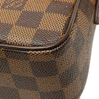 ルイ ヴィトン ダミエ ラヴェッロPM ハンドバッグ ショルダーバッグ N60007 ブラウン PVC レザー レディース LOUIS VUITTON 【中古】