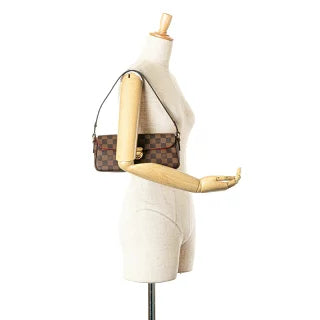 ルイ ヴィトン ダミエ ラヴェッロPM ハンドバッグ ショルダーバッグ N60007 ブラウン PVC レザー レディース LOUIS VUITTON 【中古】