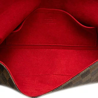 ルイ ヴィトン ダミエ ラヴェッロPM ハンドバッグ ショルダーバッグ N60007 ブラウン PVC レザー レディース LOUIS VUITTON 【中古】
