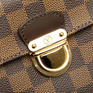 ルイ ヴィトン ダミエ ラヴェッロPM ハンドバッグ ショルダーバッグ N60007 ブラウン PVC レザー レディース LOUIS VUITTON 【中古】