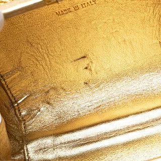 シャネル ココマーク チェーン ワンショルダーバッグ ゴールド グリッターキャンバス レザー レディース CHANEL 【中古】