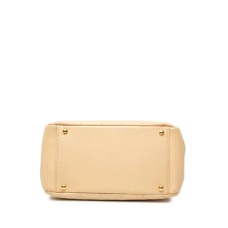 シャネル マトラッセ ココマーク チェーン ハンドバッグ ショルダーバッグ ベージュ キャビアスキン レディース CHANEL 【中古】