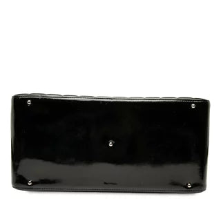 シャネル チョコバー ココマーク ボストンバッグ ブラック パテントレザー レディース CHANEL 【中古】