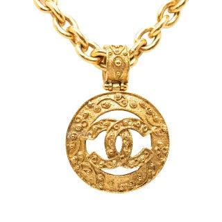 シャネル ココマーク チェーン ロング ネックレス メッキ レディース CHANEL 【中古】