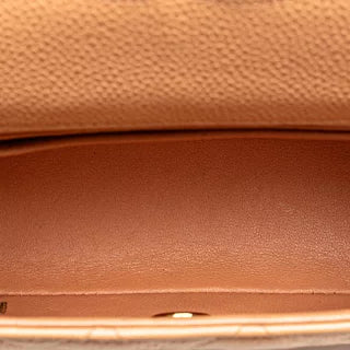 シャネル ミニマトラッセ17 ココマーク ゴールド金具 チェーン ショルダーバッグ ピンクベージュ キャビアスキン レディース CHANEL 【中古】