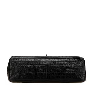 シャネル 2.55 アンリミテッド Wフラップ チェーン ショルダーバッグ ハンドバッグ ブラック レザー レディース CHANEL 【中古】
