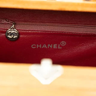 シャネル ココマーク ハンドバッグ バニティバッグ ブラウン ブラック ウッド レザー レディース CHANEL 【中古】