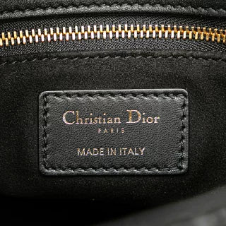 ディオール レディディオール ハンドバッグ ショルダーバッグ 2WAY ブラック レザー レディース Dior 【中古】