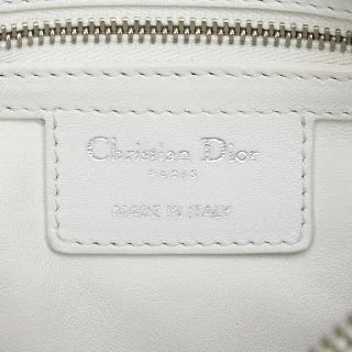 ディオール レディディオール カナ―ジュ ツイード ハンドバッグ ホワイト マルチカラー キャンバス レザー レディース Dior 【中古】