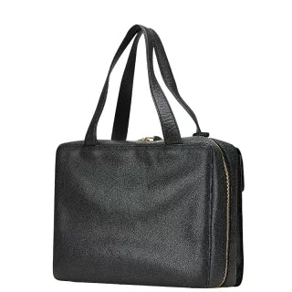 シャネル ココマーク ビジネスバッグ ブリーフケース ブラック キャビアスキン メンズ CHANEL 【中古】
