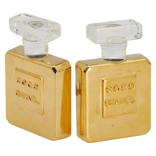 シャネル パフュームボトル 香水 イヤリング ゴールド クリア メッキ プラスチック レディース CHANEL 【中古】