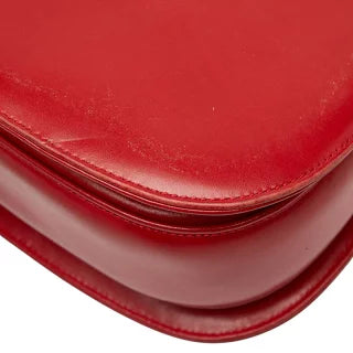 グッチ オールドグッチ バンブー ハンドバッグ ショルダーバッグ 2WAY 001 01 0633 レッド レザー レディース GUCCI 【中古】