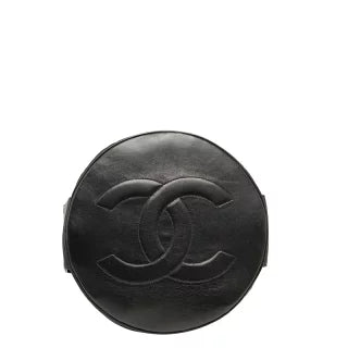 シャネル ココマーク マトラッセ 巾着型 チェーン ショルダーバッグ ブラック ラムスキン レディース CHANEL 【中古】
