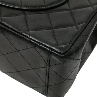 シャネル ココマーク デカマトラッセ34 斜め掛け チェーン ショルダーバッグ ブラック レザー レディース CHANEL 【中古】