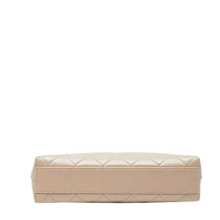 シャネル ココマーク マトラッセ チェーン ミニハンドバッグ ピンク レザー レディース CHANEL 【中古】