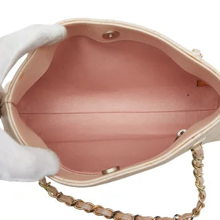 シャネル ココマーク マトラッセ チェーン ミニハンドバッグ ピンク レザー レディース CHANEL 【中古】