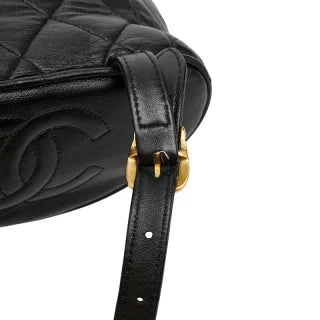 シャネル ココマーク マトラッセ ミニリュック バックパック A10177 ブラック ラムスキン レディース CHANEL 【中古】