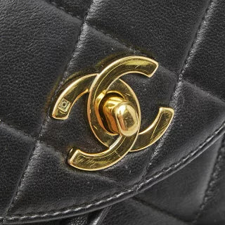 シャネル ココマーク マトラッセ ミニリュック バックパック A10177 ブラック ラムスキン レディース CHANEL 【中古】