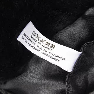 シャネル ココマーク アームウォーマー チェーンショルダーバッグ ブラック ホワイト ラビットファー レディース CHANEL 【中古】