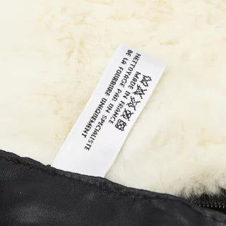 シャネル ココマーク アームウォーマー チェーンショルダーバッグ ホワイト ブラック ラビットファー レディース CHANEL 【中古】