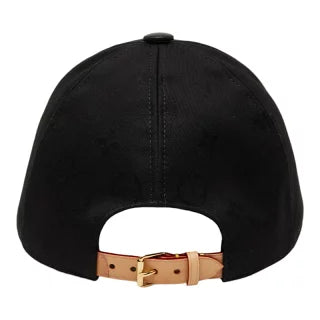 ルイ ヴィトン モノグラム LV ファースト ベースボールキャップ M7088M ブラック レザー コットン シルク レディース LOUIS VUITTON 【中古】