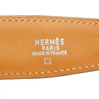 エルメス コンスタンス Hベルト ベルト サイズ105 ブラック ゴールド アリゲーター メンズ HERMES 【中古】