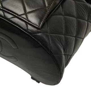 シャネル マトラッセ ココマーク チェーン リュック デイパック バックパック ブラック ラムスキン レディース CHANEL 【中古】