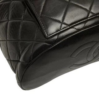 シャネル マトラッセ ココマーク チェーン リュック デイパック バックパック ブラック ラムスキン レディース CHANEL 【中古】