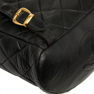 シャネル マトラッセ ココマーク チェーン リュック デイパック バックパック ブラック ラムスキン レディース CHANEL 【中古】