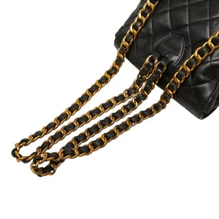 シャネル マトラッセ ココマーク チェーン リュック デイパック バックパック ブラック ラムスキン レディース CHANEL 【中古】
