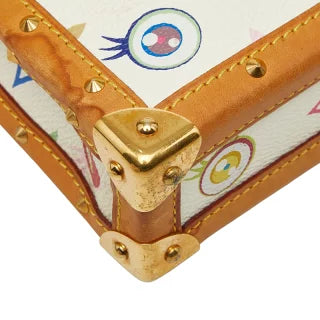 ルイ ヴィトン アイラブ モノグラム 村上隆 ショルダーバッグ M92055 ブロン ホワイト PVC レザー レディース LOUIS VUITTON 【中古】