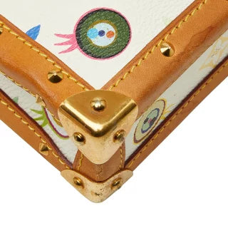 ルイ ヴィトン アイラブ モノグラム 村上隆 ショルダーバッグ M92055 ブロン ホワイト PVC レザー レディース LOUIS VUITTON 【中古】