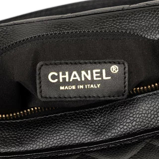 シャネル ココマーク マトラッセ チェーン ショルダーバッグ ワンショルダー ブラック キャビアスキン レディース CHANEL 【中古】