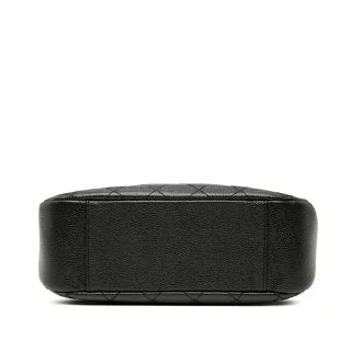 シャネル マトラッセ ココマーク チェーン ショルダーバッグ ハンドバッグ ブラック キャビアスキン レディース CHANEL 【中古】