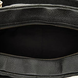 シャネル マトラッセ ココマーク チェーン ショルダーバッグ ハンドバッグ ブラック キャビアスキン レディース CHANEL 【中古】