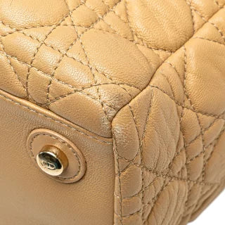 ディオール カナージュ レディディオール ハンドバッグ トートバッグ ブラウン ベージュ ラムスキン レディース Dior 【中古】
