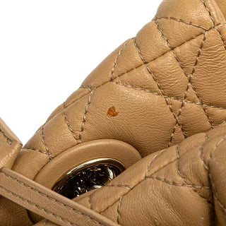 ディオール カナージュ レディディオール ハンドバッグ トートバッグ ブラウン ベージュ ラムスキン レディース Dior 【中古】