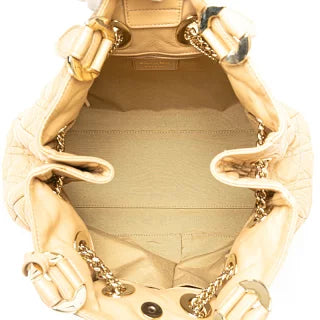 ディオール カナージュ レディディオール ハンドバッグ トートバッグ ブラウン ベージュ ラムスキン レディース Dior 【中古】