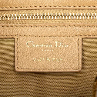 ディオール カナージュ レディディオール ハンドバッグ トートバッグ ブラウン ベージュ ラムスキン レディース Dior 【中古】
