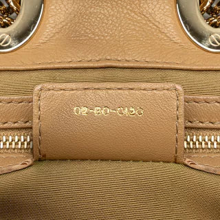 ディオール カナージュ レディディオール ハンドバッグ トートバッグ ブラウン ベージュ ラムスキン レディース Dior 【中古】